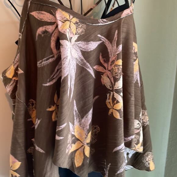 Free People Floral Camisole in Olive and Yellow - Picture 8 of 9